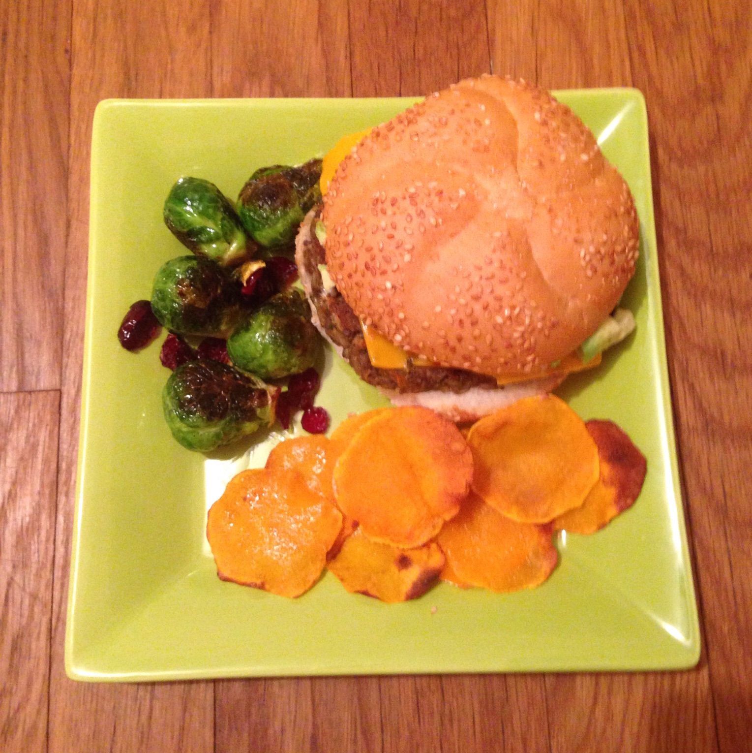 Butternut Squash Chips and lentil veggie burger recipe | UPMC Health Plan