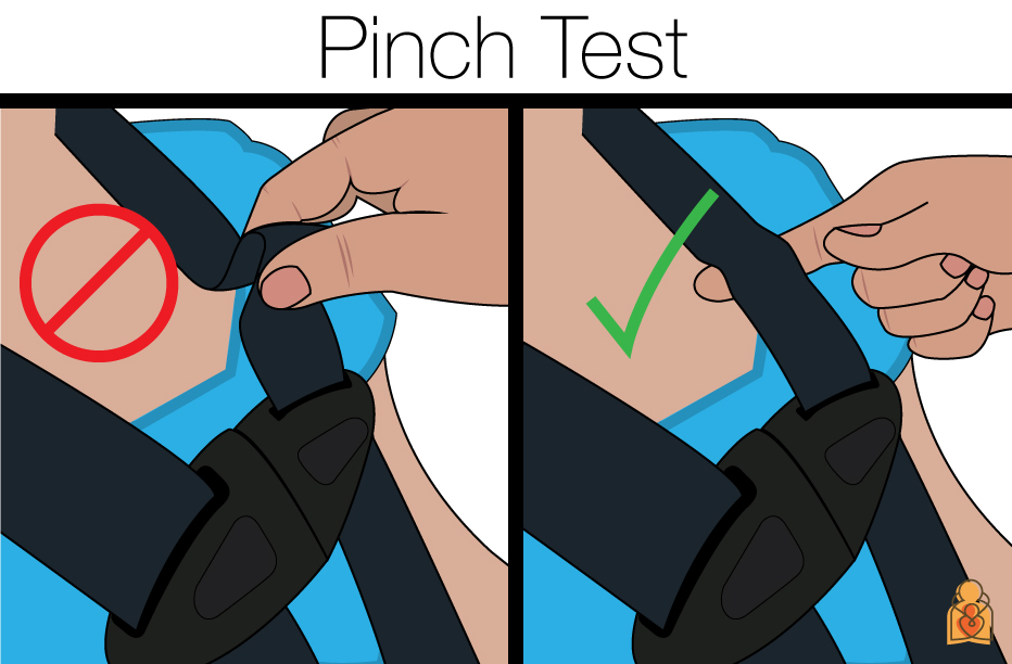 car seat pinch test
